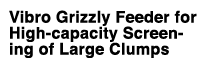 Vibro Grizzly Feeder for High-capacity Screening of Large Clumps